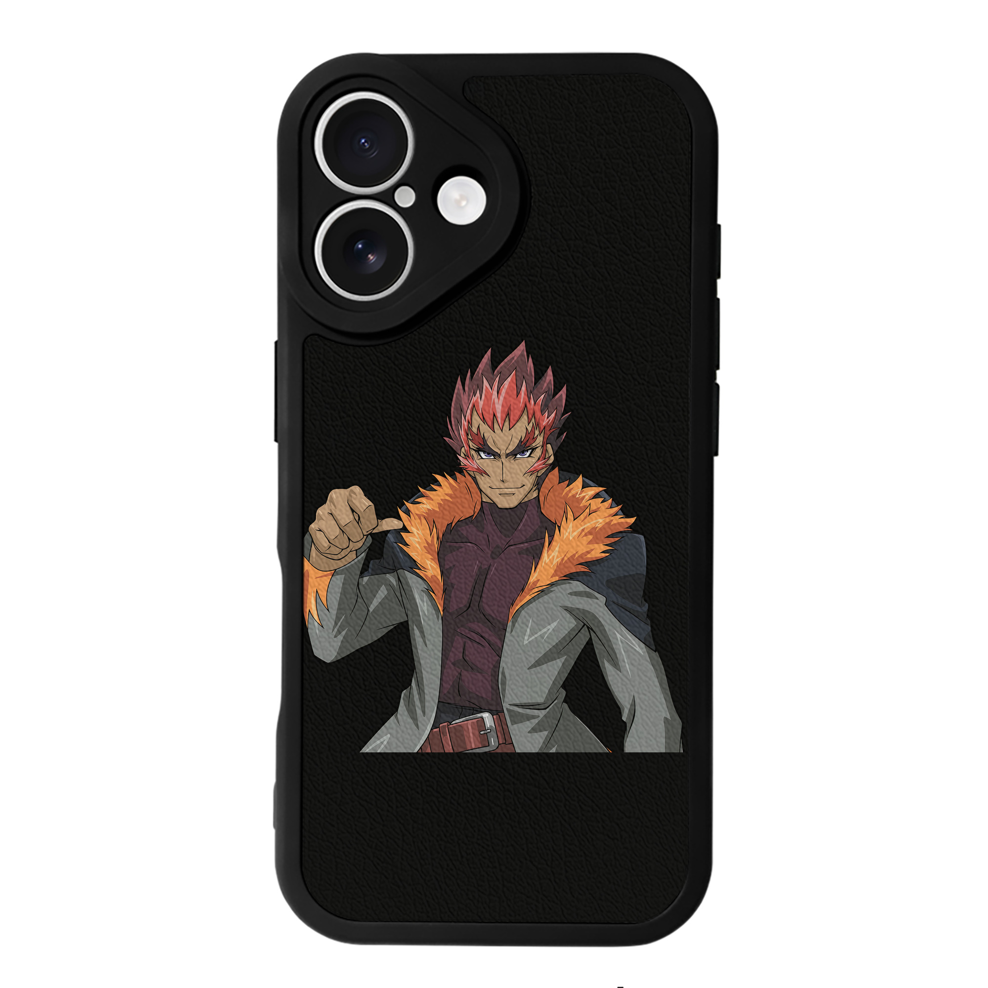 （画像用） 遊☆戯☆王 Yu-Gi-Oh! 【iPhone 16シリーズ対応】シリコンスマホケース（レザー調） 材質：シリコン